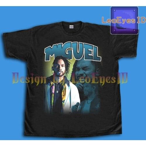 Miguel Rap Hip Hop Bootleg Style New Black T Shirt LE65