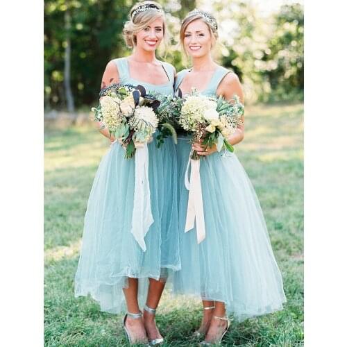 Charming Bridesmaid Dresses High/Low Design Maid of Honor Dress for Wedding Party
