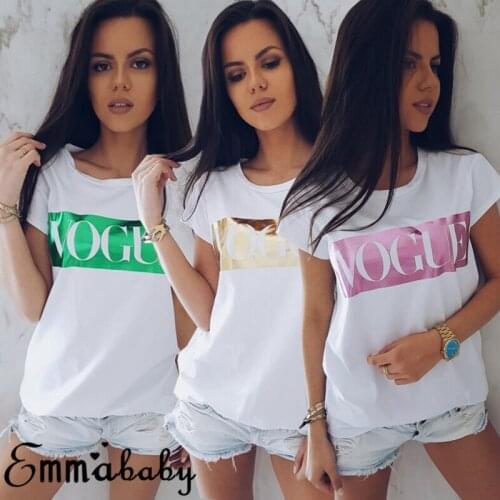 Wholesale new womens T-shirt short-sleeved 2021summer thin cotton comfortable quality pattern printing round neck casual top