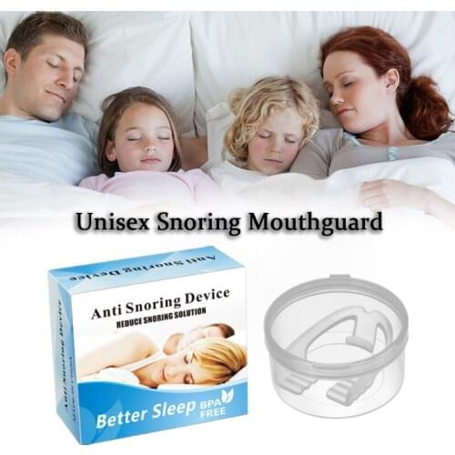 Transparent Bruxism Adult Unisex Teeth Grinding Guard Sleep Mouthguard Splint Clenching Protector Tools With Box