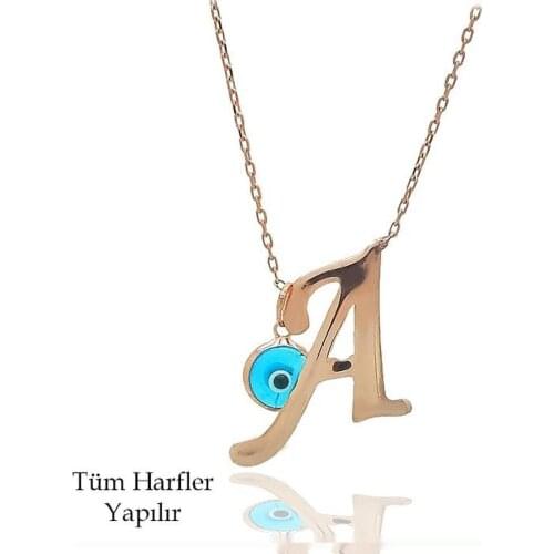 Silver Single Letter The Genres Change ghost pendant