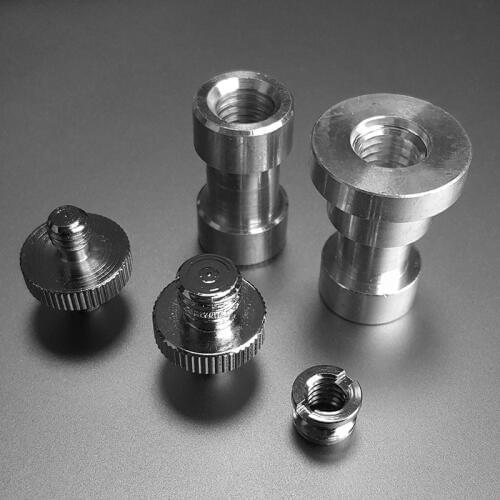 5-In-1 Tripod Head Monopod Flash Light Stand Adapter Metal Screw Kit 1/4 3/8 Male Female Photographic Studio Accessories