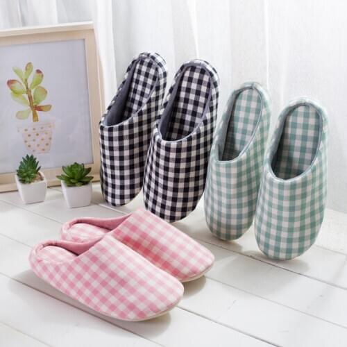 SunNY Everest slipper women home floor slipper couple cotton shoes mute non-slip soft sole indoor men shoes family plus size 46