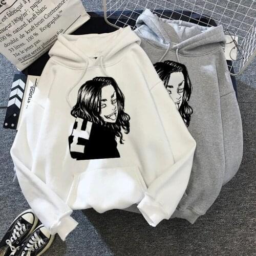 Japanese Manga Anime Hoodies Tokyo Avengers Hoodie Women Harajuku Cartoon Tokyo Avengers Graphic Sweatshirt Male Streetwear
