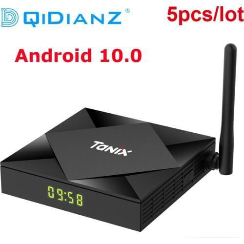 5pcs Tanix TX6S Android 10.0 TV Box H616 TX6 4GB 32G/64G PK 9.0 Set top box Media Player Dual WiFi Better Than T95 A95X H96 X96