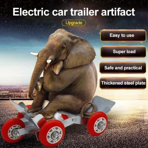 Heavy Duty Electric Bicycle Motorcycle Tricycle Emergency Tire Booster Trailer Motorcycle Accessories Booster Strong 5 Wheels