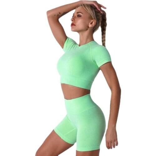 Womens clothing sexy tight seamless shorts exercise fitness suit yoga suit