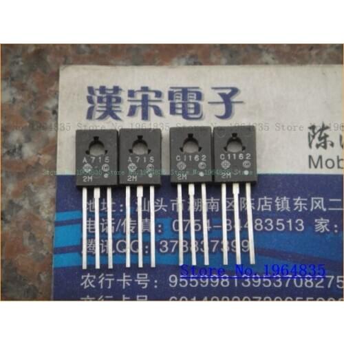 2pcs/lot=a pair 2SA715 2SC1162 35V