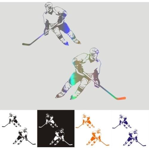 Car Stickers 20.3CM*15CM Ice Hockey Sports Car Motorcycle Decoration 3D Reflective Car Styling BUY 2 SAVE HALF Custom Sticker
