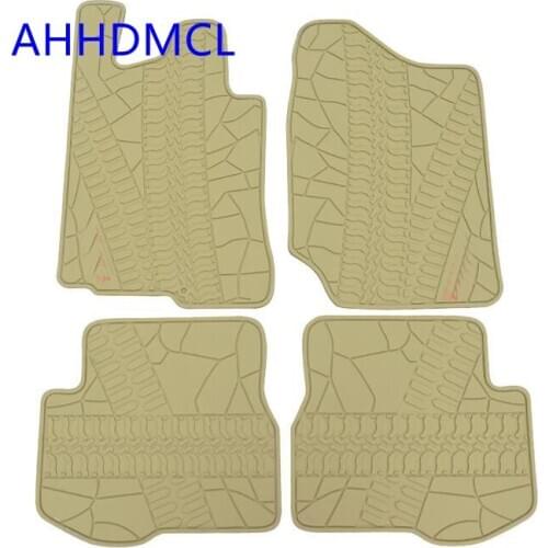Car Rubber Floor Mats Anti-Slip Mat Carpets Feet Pads For Suzuki Jimny 2005 2006 2007 2008 2009 20102011~2017 Left Hand Drive