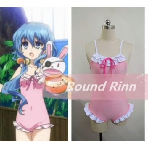 Date A Live Himekawa Yoshino Cosplay Bikini Pink Cute Lace Up Swimwear Anime Custom Made Swimsuit