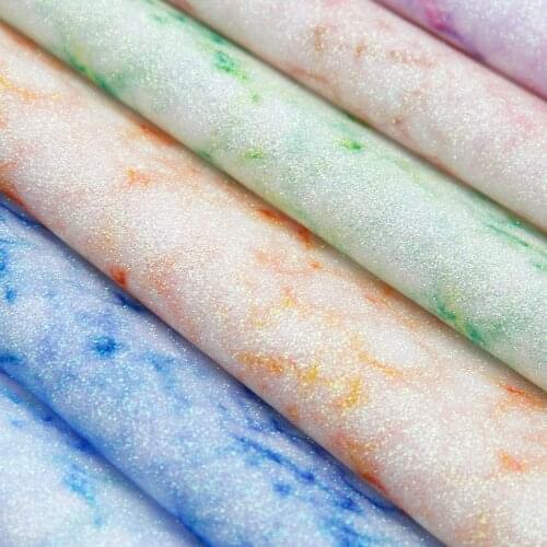 Shimmer Fine Glitter Faux Leather Sheets Rock Pattern Synthetic Leather Fabric 20x33cm for DIY Earrings Hair Bows Crafts