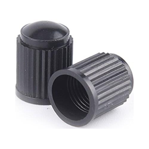 100pcs/lot Black Plastic Dust valve caps bike car wheel tyre air valve stem caps wholesale