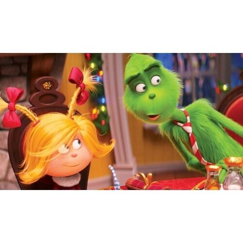 Canvas Painting Wall Art Grinch Christmas Wall Pictures for Children Bedroom Posters and HD Print 1 Panel Home Decor