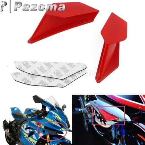 Motorcycle Front Fairing Aerodynamic Winglets Dynamic Wing Kit For BMW Honda Yamaha Kawasaki Nmax Aerox 155 PCX Vario CBR R3 R25