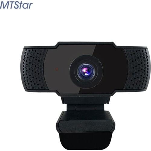 MTStar HD 1080P Mini Webcam with Microphone Rotatable Cameras for Live Broadcast Video Conference