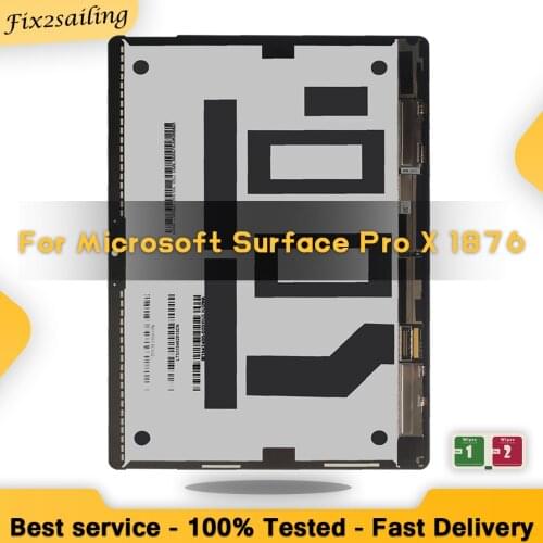 100% New 13" LCD Replacement For Microsoft Surface Pro X 1876 LCD Display Touch Screen Digitizer Assembly For Surface ProX LCD