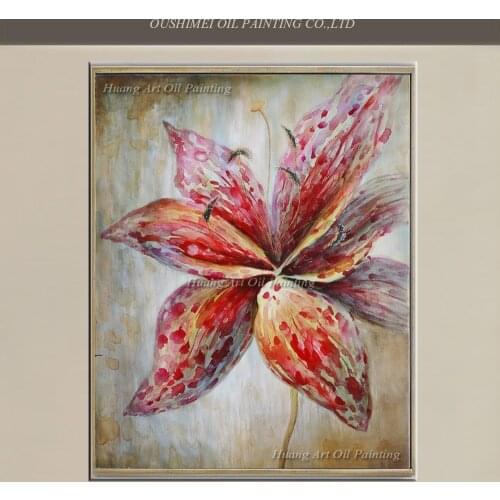 New cheapest wall picture abstract bloom flower art hand painted oil painting for home decor painting on canvas