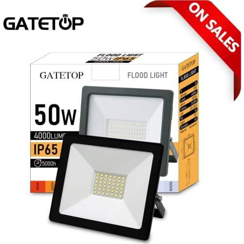 Floodlight 50W LED Spotlight Flood Light Outdoor LED Projector Reflector Bouwlamp Construction Lamp for Garden Courtyard Street