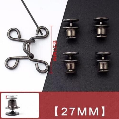 Nail-free Waist Buckle Adjustable Snap Button Adjust Waist Removable Retractable Nailfree Pant Clothing Metal Button Sewing 27mm