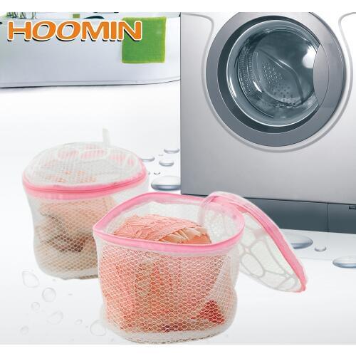 HOOMIN Hosiery Saver Bras Protector Net Mesh Clothes Sock Washing Organizer Zip Bags Women Bra Underwear Laundry Washing Bags