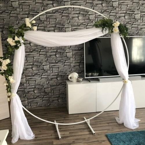 Wedding arch, wedding decoration, background frame, metal circle, flower balloon arch, Party birthday decoration