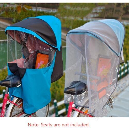 Bicycle child seat rear canopy to increase electric car seat cotton awning shed CD50 Q02
