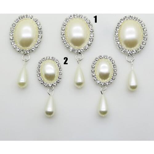 2017 New 10pcs/pack 48mm/ 60mm Rhinestone slide buckles/DIY hair accessory Flat back brooch/wedding decoration.(112)