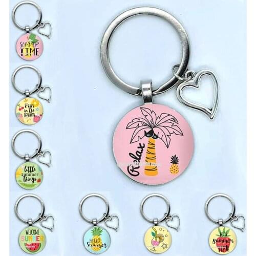 2021 New Summer Cartoon Fruit Keychain, Watermelon Pineapple Keychain, Pineapple Keychain, Holder Stylish Keychain Holiday Gift