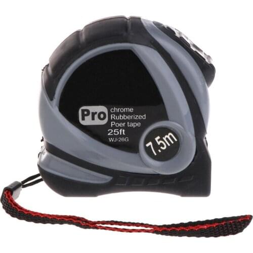 5m 7.5m Retractable Measuring Tape Measure Ruler Rubberized Metric Tape Rule