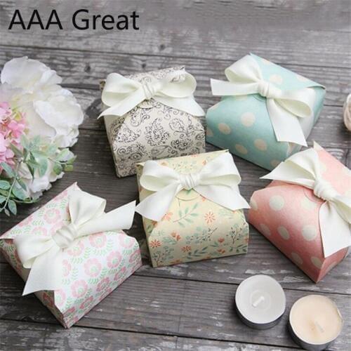 50Pcs/Lot Gift Packing Shopping Boxes Packaging Flowers Christmas Chocolate Decorations Candy Cake Present Children Box Paper