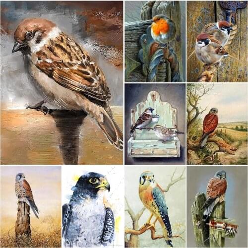 5D DIY Diamond Painting Animal Bird Landscape Cross Stitch Kit Full Drill Embroidery Mosaic Art Picture of Rhinestones Decor