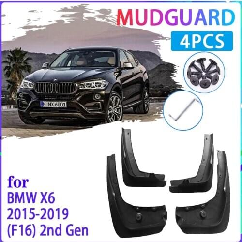 Car Mud Flaps For BMW X6 F16 2015~2019 2014 2015 2016 2017 2018 Mudguard Splash Guards Fender Mudflaps Auto Accessories