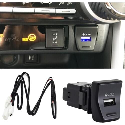 For Toyota RAV4 rav4 5th XA50 2019 2020 Interior QC3.0 USB Fast Charger