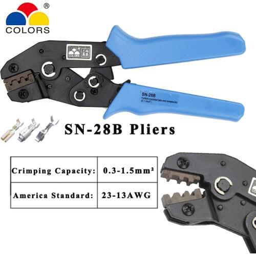 Colors SN-28B dupont crimping tool kit crimping pliers terminal ferrule crimper wire terminals clamp kit tool