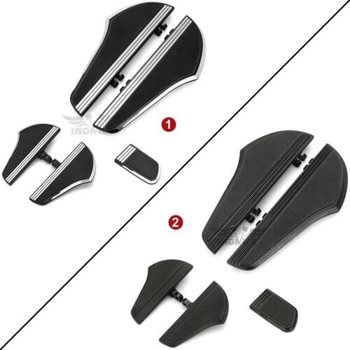 Defiance driver passenger Floorboards kits for harley touring brake pedal covers