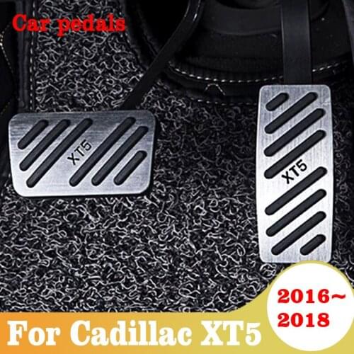 For Cadillac XT5 2016 2017 2018 Car Pedals Accessories Accelerator Brake Footrest Pedal Plate Cover Pads Interior Parts