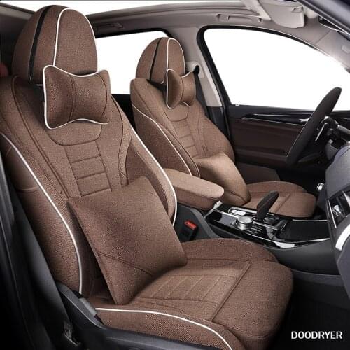 DOODRYER Custom flax car seat cover For Dongfeng AX5 AX4 E70 AX7 S30 H30 CM7 S500 360 370 330 580 IX5 P16 S16 car seats