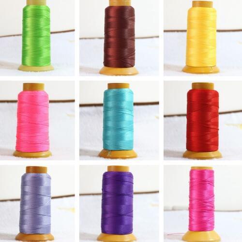 Hot 18 color bead nylon silk cord thread line 0.9mm high quality fit bracelets necklaces for jewelry fingdings accessories B860