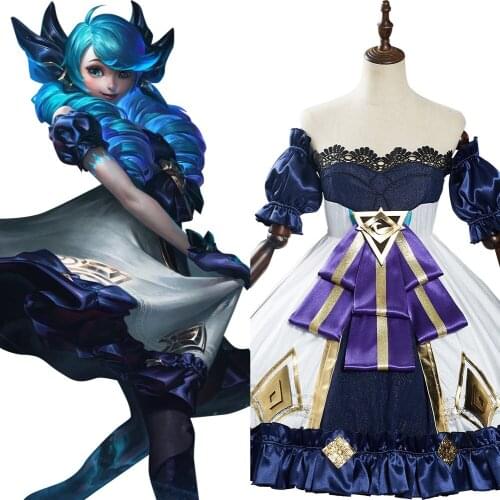 Game LOL Gwen Cosplay Costume Dress Outfits Halloween Carnival Suit