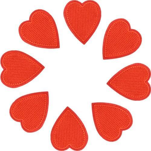 Diy red love patches for clothing iron embroidered patch applique iron on patches sewing accessories badge stickers on clothes
