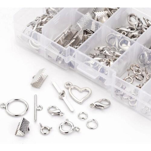 2019 New Diy Jewelry Handmade Findings, Jewelry Making Materials Rings/Lobster clasp/Hook/Torus/Needle/Clip Making Box Beads Kit