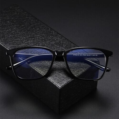 OEYEYEO New TR90 Anti Blue Light Spectacle Frame Mens Retro Comfortable Goggles Glasses Womens Art Trend Myopia Eyewear 6919