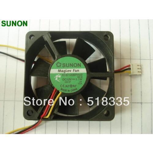 For Sunon KDE1206PHV2 12V 1.1W 6CM 6015 60*60*15MM axial cooling fan