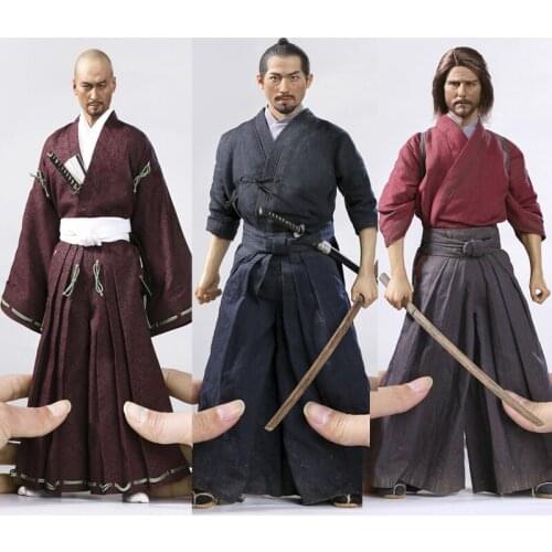 POPTOYS 1/6 Devoted Samurai Trainee Ver. / Kendo Ver. Brave Samurai UJIO Warrior EX032 /EX033 EX034 Full Set model