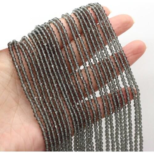 Section Stone Beads Faceted Gray Spinels Stone Beads for DIY Jewelry Making Bracelet Necklace Accessories Gift Size 3mm