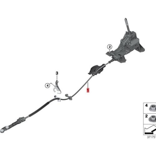 Gear mechanism 2010-b wm318i f48 F46 218D X1 F48 25DX M13 18I Pull wire module base hanging bracket