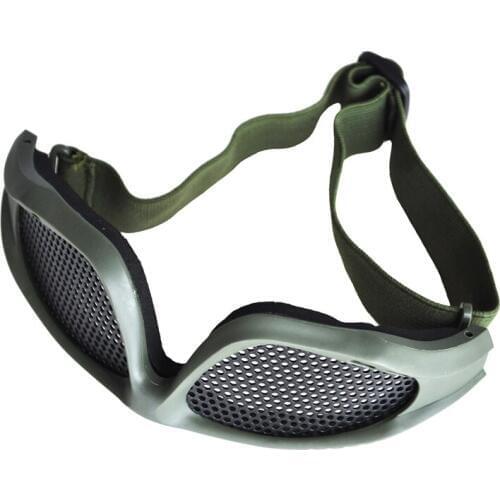 Shooting Airsoft Hunting Sand Metal Mesh Goggles Glasses Army Green