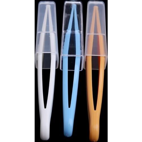 Baby Care Ear Nose Navel Cleaning Tweezers Safety Forceps Plastic Cleaner Clip New Dropship