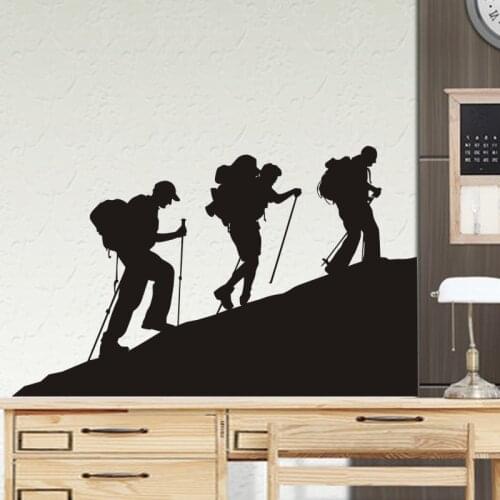 Climbing Sticker Climbers Decal Extreme Sports Posters Vinyl Wall Decals Parede Decor Mural Choose Climbing Sticker